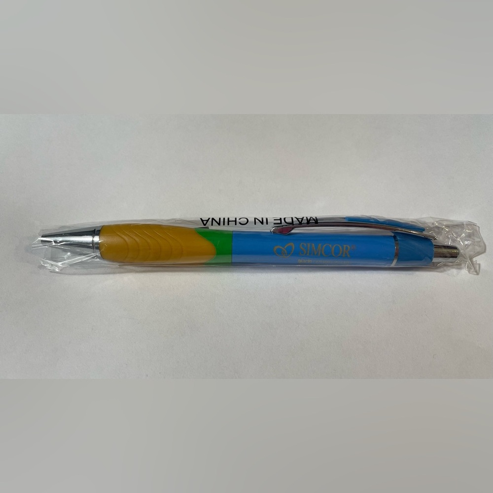 NEW Simcor Drug Rep Premium Metal Pens Pharmaceutical Pharma Niacin Y2K UNTESTED